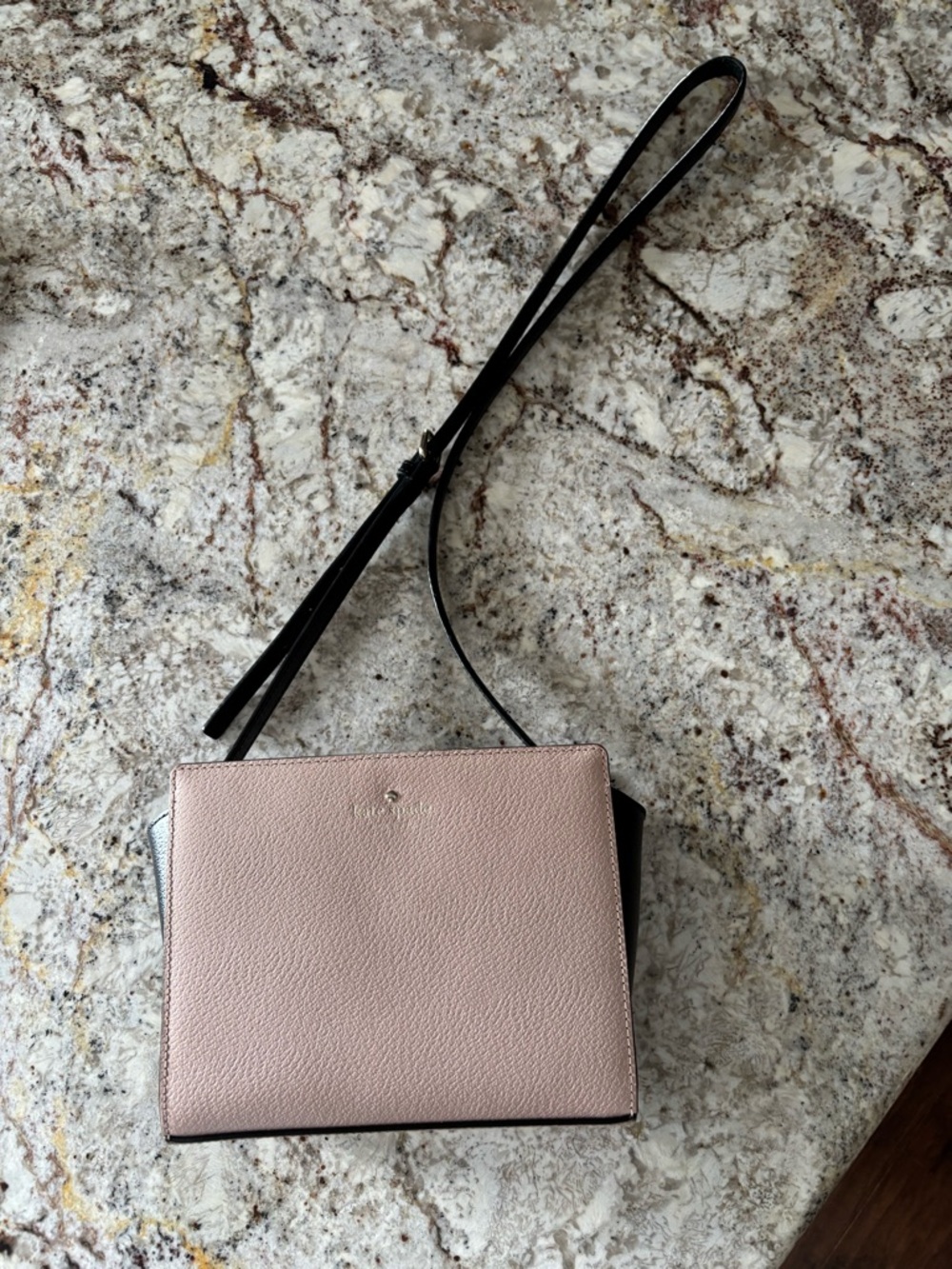 kate spade Blush Pink and Black Crossbody Bag